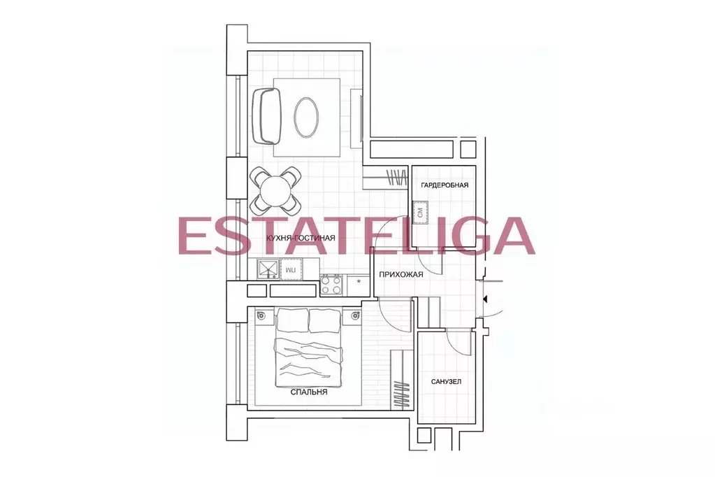 2-к кв. Москва Береговой проезд, 3 (50.0 м) - Фото 2