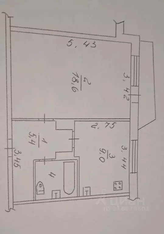 1-к кв. Новгородская область, Боровичи наб. 60 лет Октября, 1 (36.4 м) - Фото 2