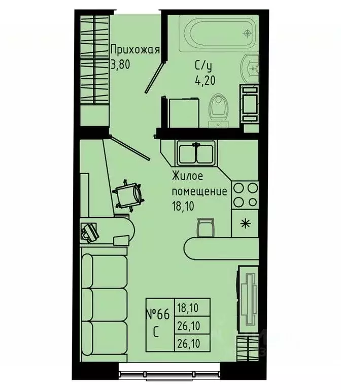 Студия Ленинградская область, Коммунар г. Гатчинский муниципальный ... - Фото 1