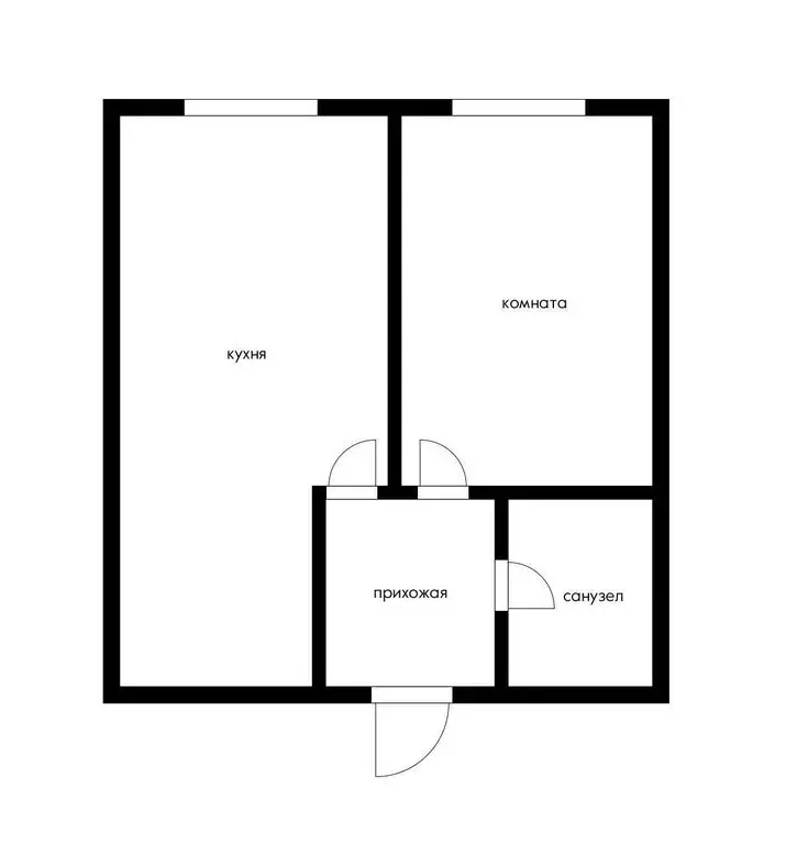 1-комнатная квартира: аул Новая Адыгея, Береговая улица, 1к4 (33.2 м) - Фото 1