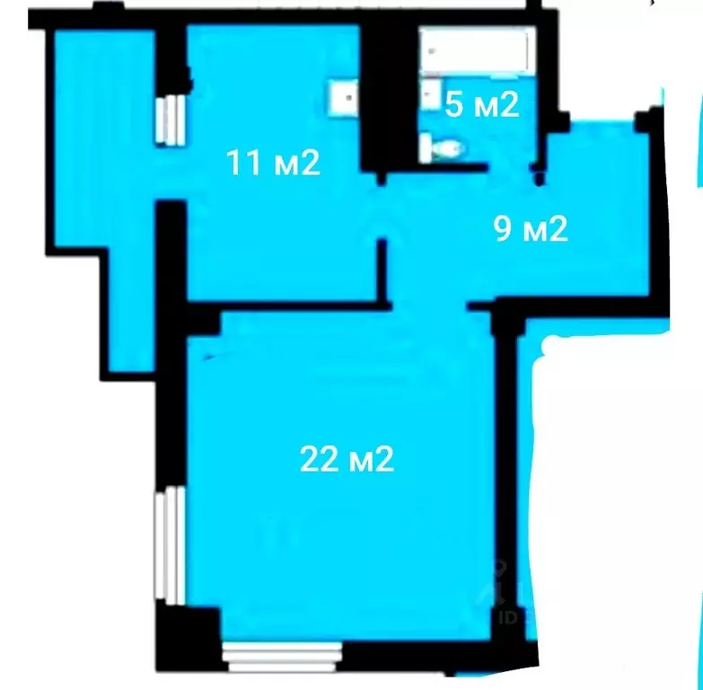 1-к кв. Красноярский край, Красноярск ул. Авиаторов, 47 (50.0 м) - Фото 1