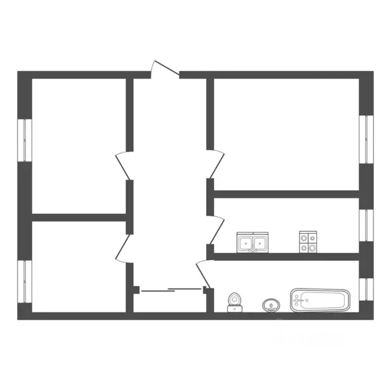 3-к кв. Тюменская область, Тюмень ул. 9 Января, 3 (66.1 м) - Фото 2