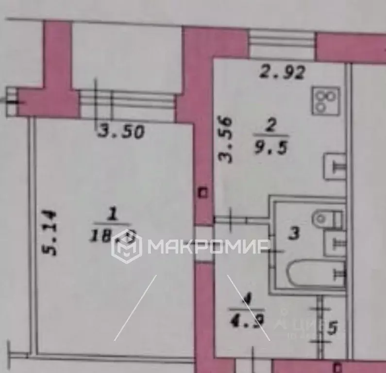 1-к кв. Новосибирская область, Новосибирск Выборная ул., 110 (36.1 м) - Фото 2
