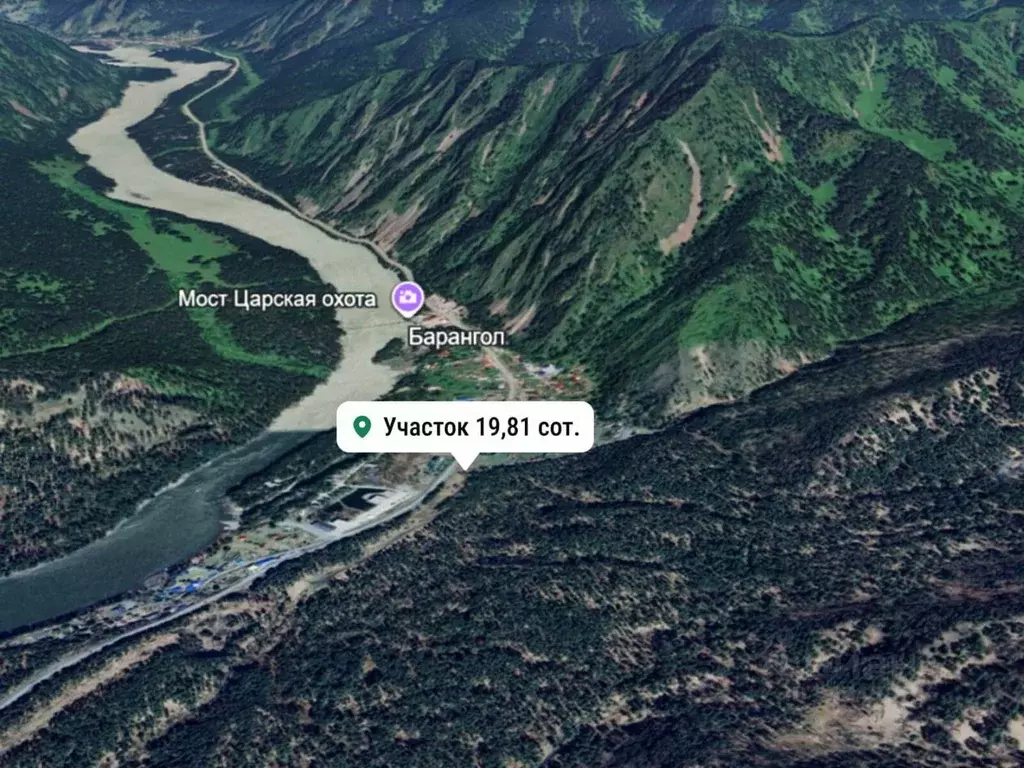 Участок в Алтай, Майминский район, Усть-Мунинское с/пос, пос. Барангол ... - Фото 2