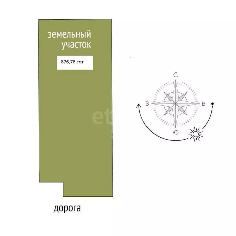 Участок в Крым, Сакский район, с. Уютное, Уютная Гавань мкр  (876.76 ... - Фото 2