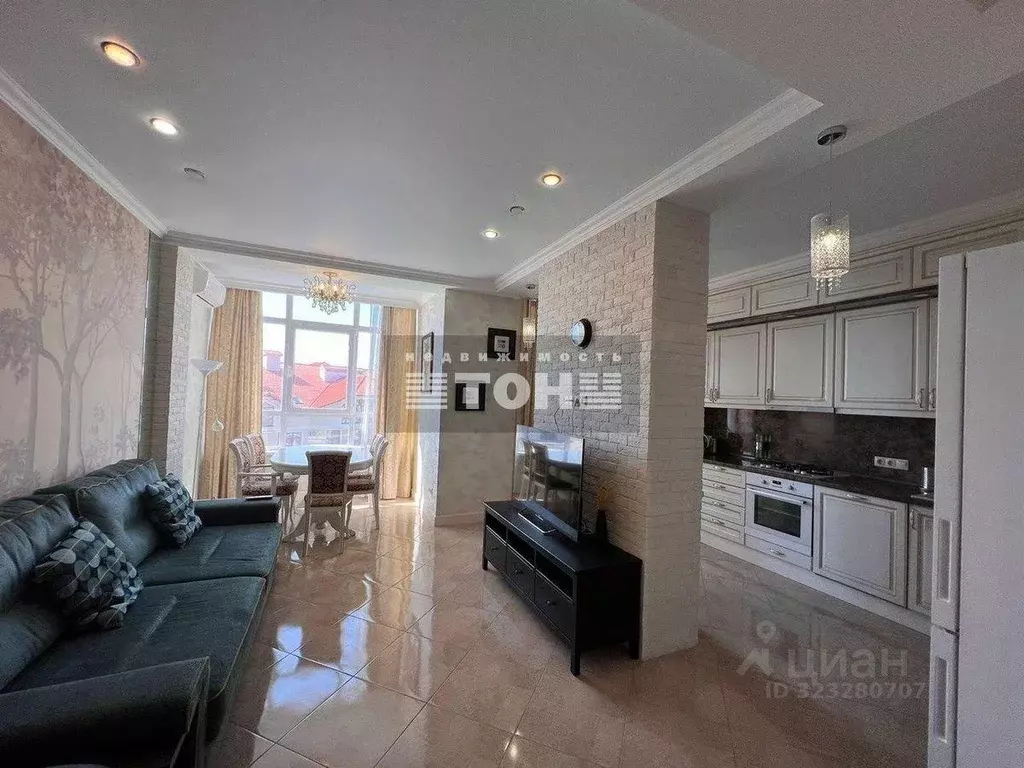 Квартира, 1 комната, 66.59 м - Фото 1