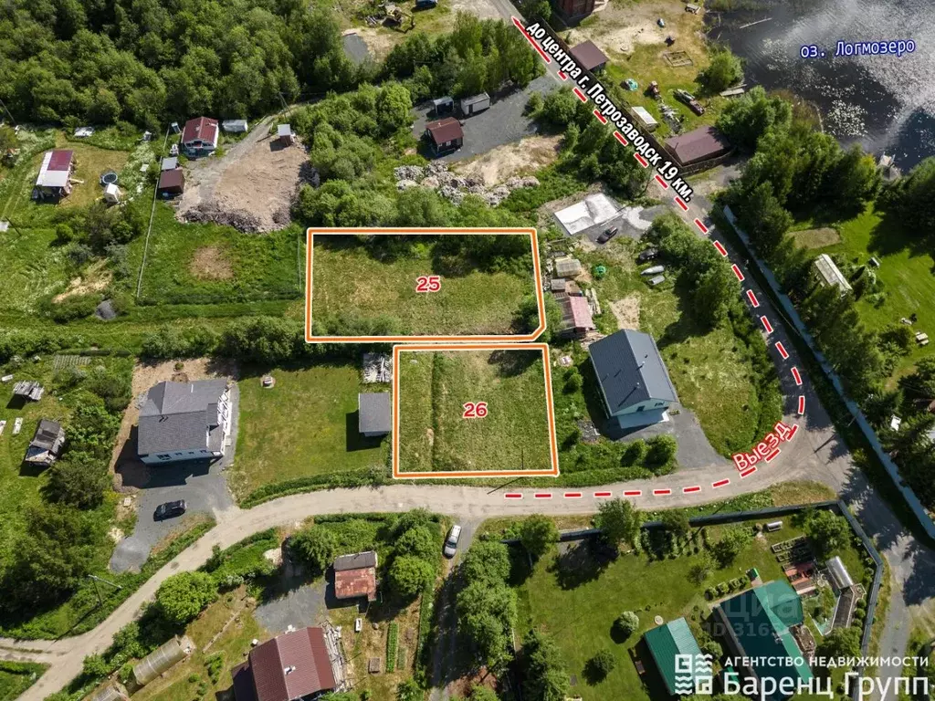 Участок в Карелия, Прионежский район, с. Заозерье Островная ул. (15.0 ... - Фото 1