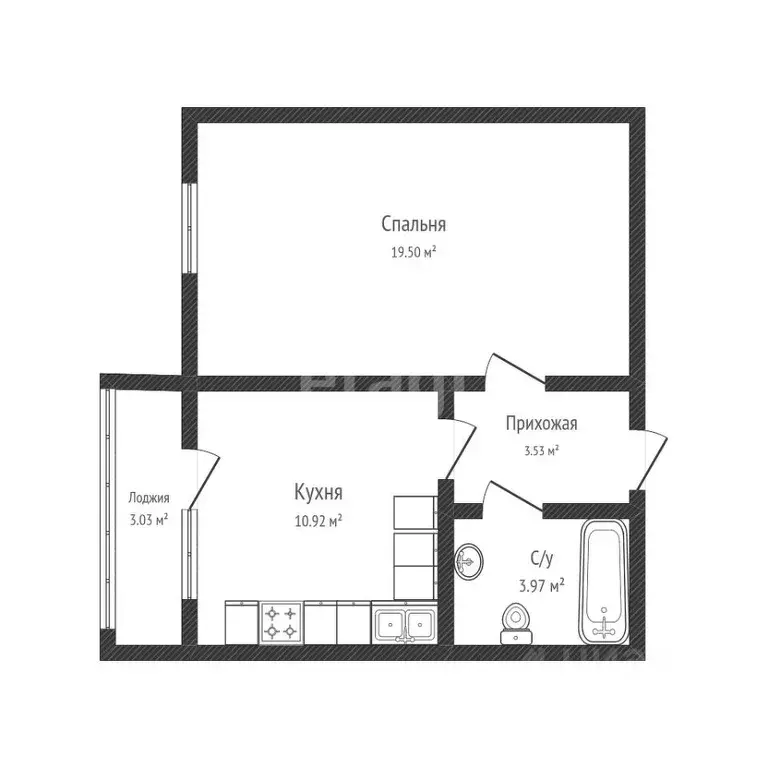 1-к кв. Краснодарский край, Краснодар ул. Имени Валерия Гассия, 19 ... - Фото 1