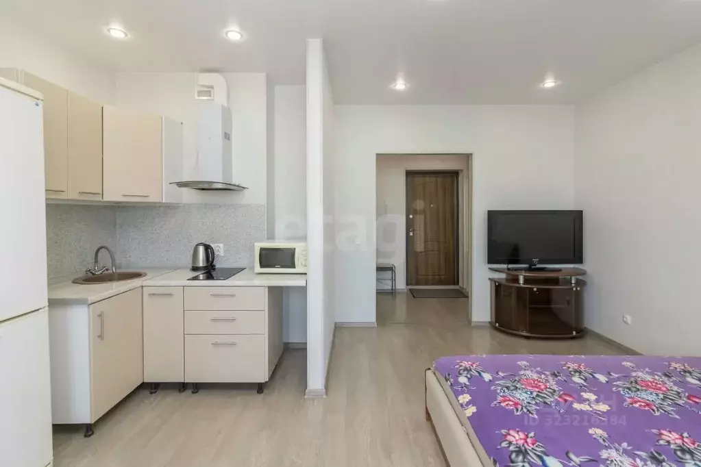 Студия Тюменская область, Тюмень ул. Тимофея Чаркова, 81к1 (28.0 м) - Фото 1