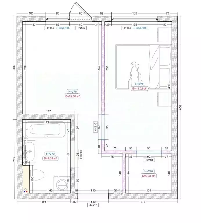 2-к кв. Иркутская область, Иркутск ул. Юрия Левитанского, 12 (35.6 м) - Фото 2