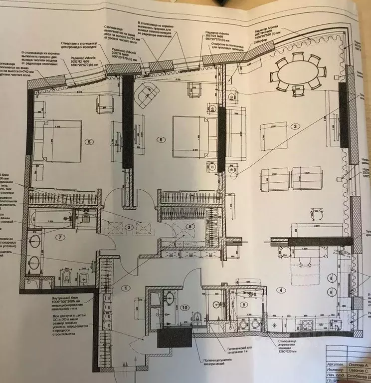 Свободной планировки кв. Москва Мосфильмовская ул., 8 (146.4 м) - Фото 2