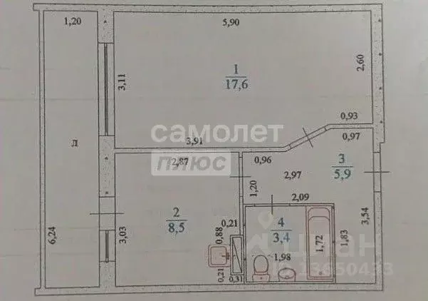 1-к кв. Ульяновская область, Ульяновск ул. Рябикова, 134 (39.1 м) - Фото 1