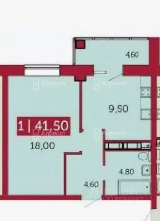 1-к кв. Волгоградская область, Волгоград пос. Ангарский, ул. ... - Фото 1