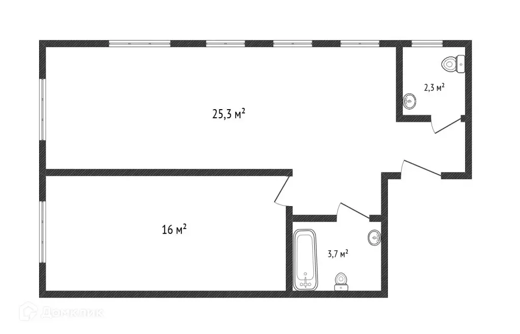 Продаётся 2-к квартира, 49.4 м - Фото 1