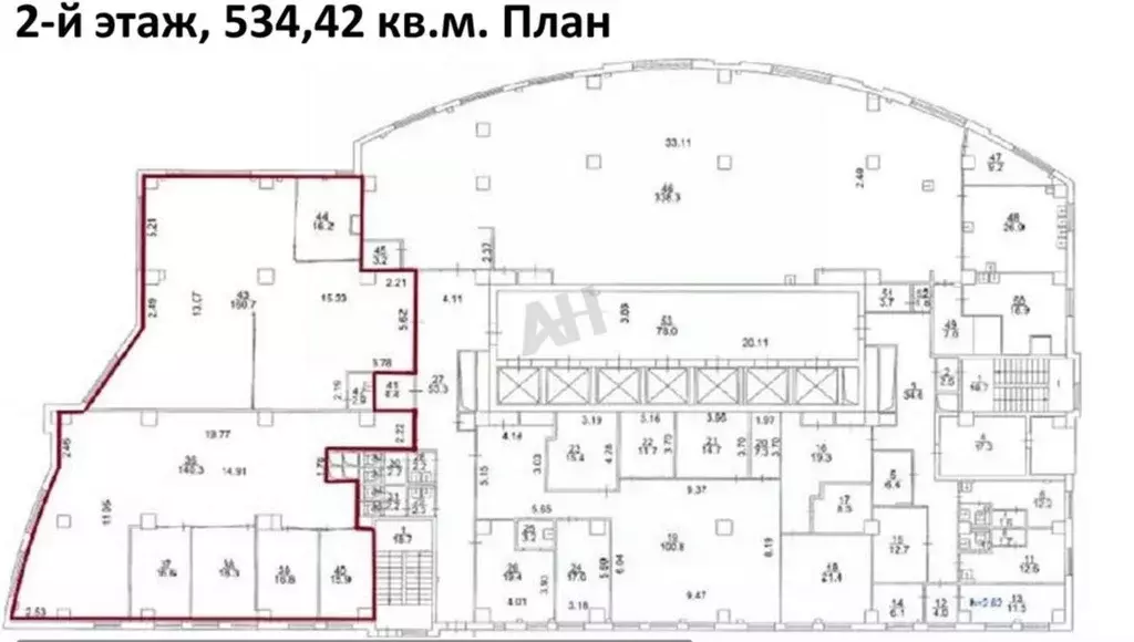 Помещение свободного назначения в Москва ул. Ивана Франко, 8 (534 м) - Фото 2