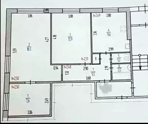 Продаётся 3-к квартира, 57.9 м - Фото 1