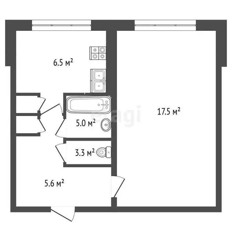 1-комнатная квартира: Республика Мордовия, городской округ Саранск, ... - Фото 1