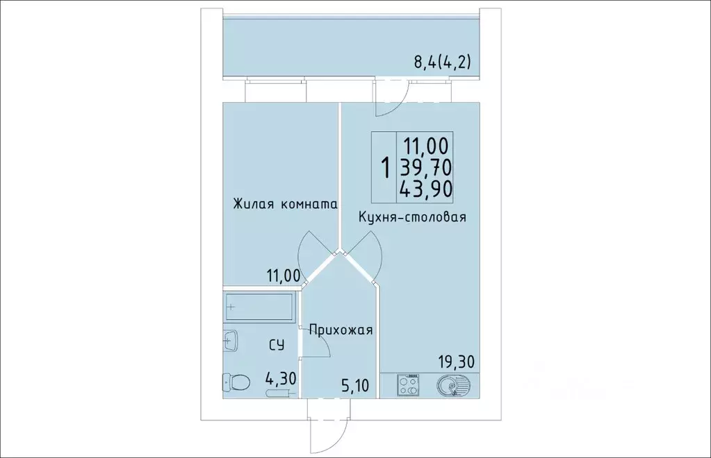 1-к кв. Кировская область, Киров ул. Красной Звезды (43.9 м) - Фото 0