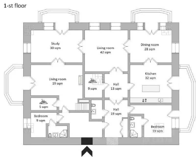 6-к кв. Москва Руновский пер., 12 (480.0 м) - Фото 1