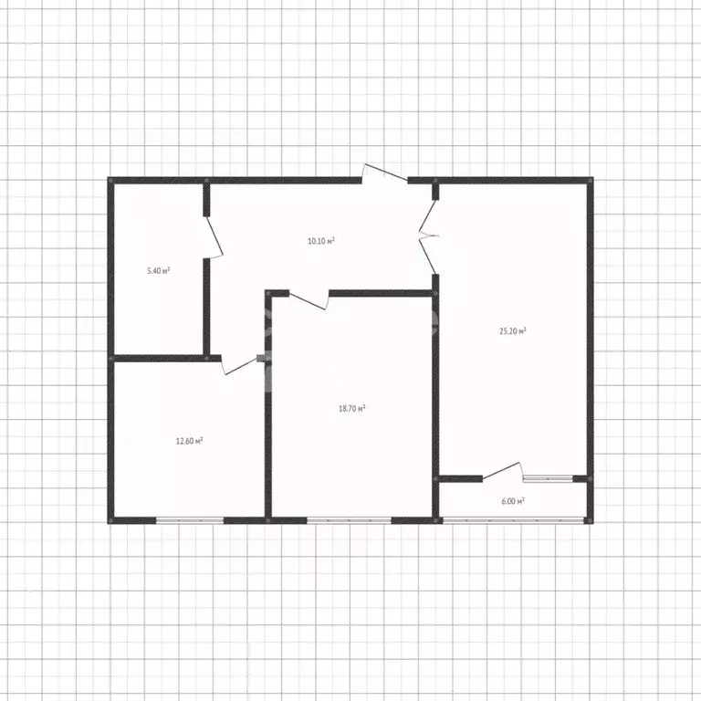 2-к кв. Липецкая область, Липецк ул. Имени Семашко, 5В (76.0 м) - Фото 2