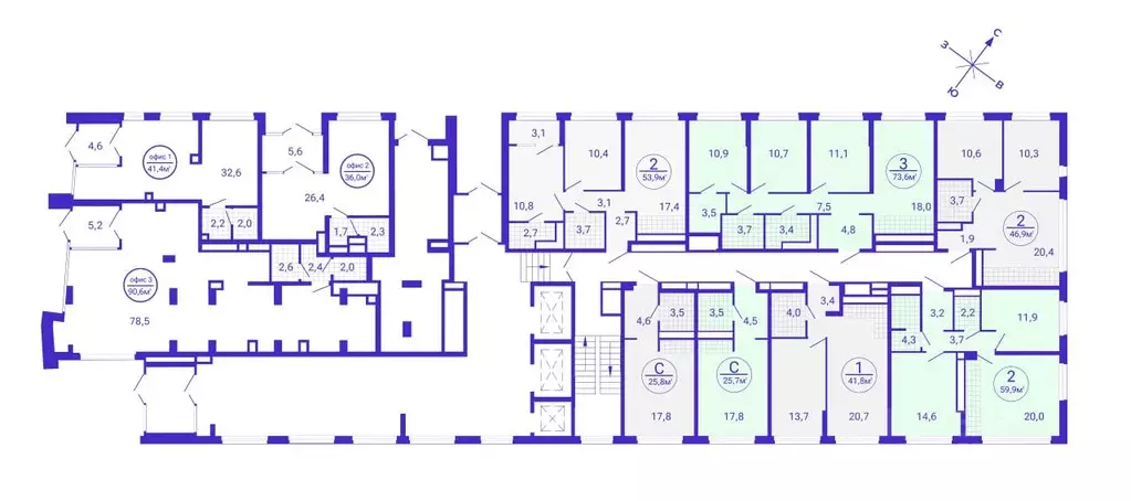 2-к кв. Свердловская область, Екатеринбург Уктус жилрайон, Астон ... - Фото 2