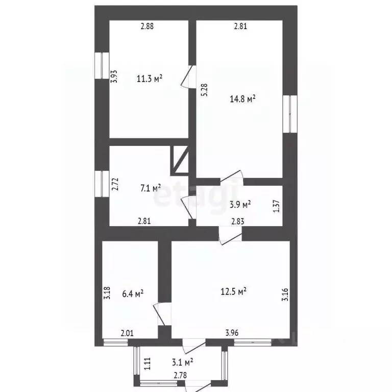 Дом в Крым, Ленинский район, с. Батальное ул. Комарова (56 м) - Фото 2