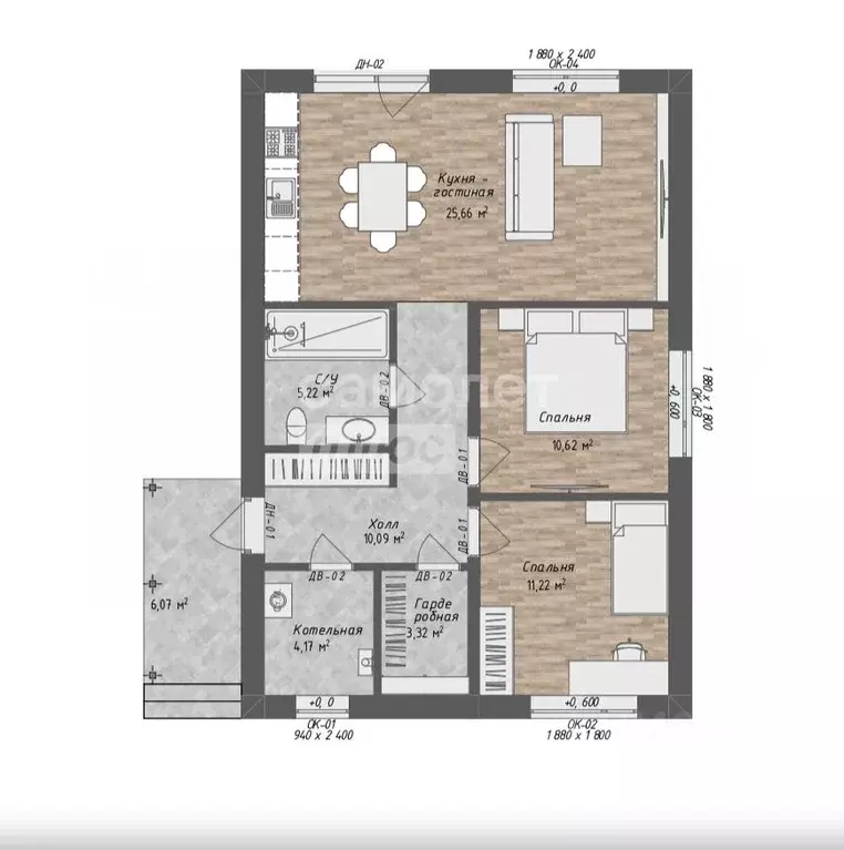 Дом в Алтайский край, Первомайский район, с. Санниково, Солнечный ... - Фото 1