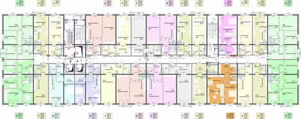 3-к кв. Пензенская область, Пенза ул. Яшиной, 6 (75.1 м) - Фото 1