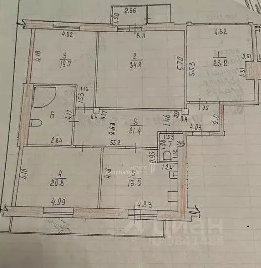 4-к кв. Татарстан, Казань Чистопольская ул., 20а (153.0 м) - Фото 2