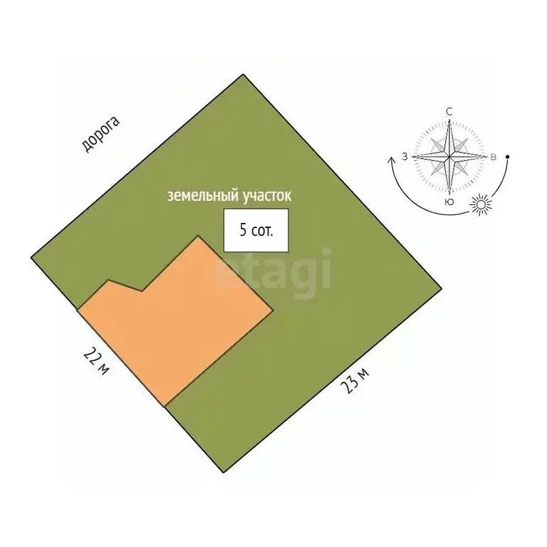 Дом в Крым, Евпатория городской округ, Заозерное пгт ул. Космическая, ... - Фото 2