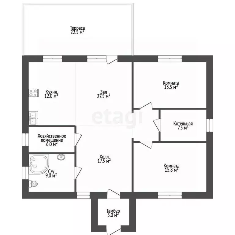 Дом в Пермский край, Чернушинский муниципальный округ, д. Зверево ул. ... - Фото 2