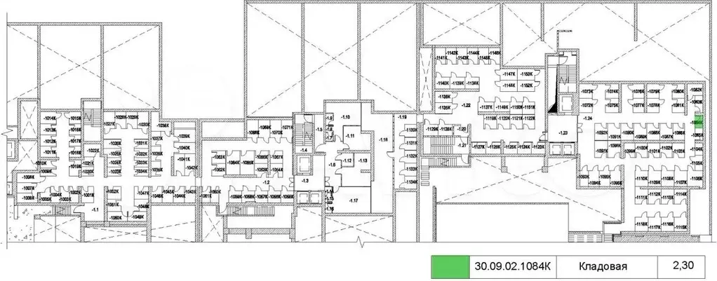 Продается кладовая площадью 2.3 кв.м. на -1 уровне - Фото 0