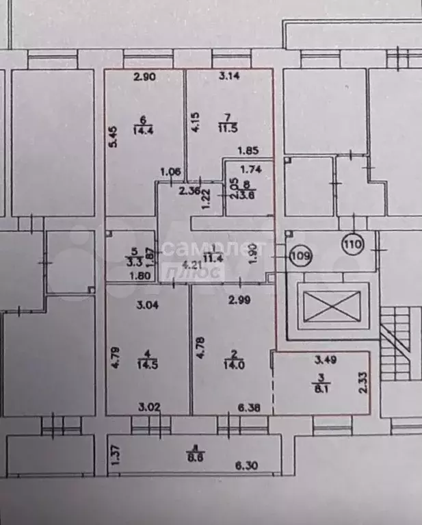 3-к. квартира, 89 м, 2/8 эт. - Фото 0