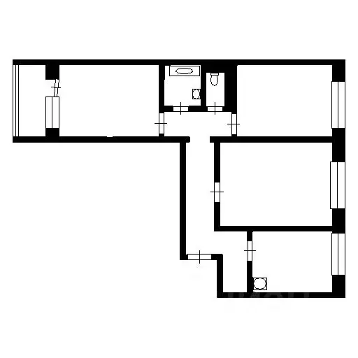 3-к кв. Красноярский край, Красноярск ул. Кутузова, 87а (66.0 м) - Фото 1