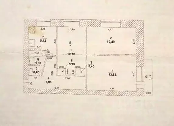 3-к кв. Ульяновская область, Ульяновск Ростовская ул., 14 (51.83 м) - Фото 1