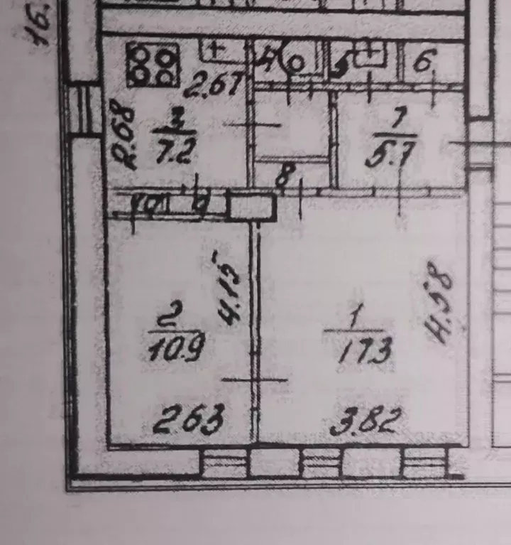 2-к кв. Санкт-Петербург 2-я Комсомольская ул., 18К3 (46.1 м) - Фото 2