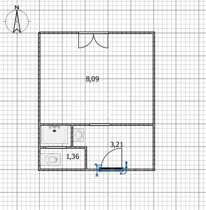 1-к кв. Ульяновская область, Ульяновск ул. Рябикова, 66А (12.66 м) - Фото 2