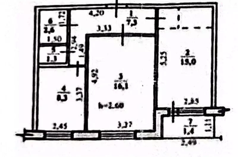 2-к кв. Башкортостан, Стерлитамак ул. Артема, 67 (50.6 м) - Фото 1