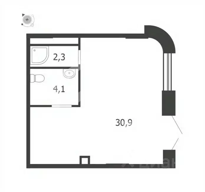 Помещение свободного назначения в Москва 3-я оч., Шагал жилой ... - Фото 2