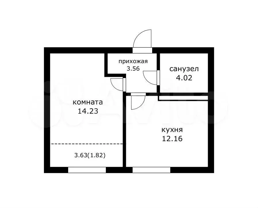 1-к. квартира, 37,6 м, 24/24 эт. - Фото 0