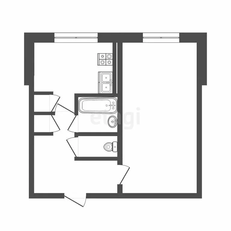 1-комнатная квартира: Саранск, улица Сущинского, 11 (32.5 м) - Фото 0