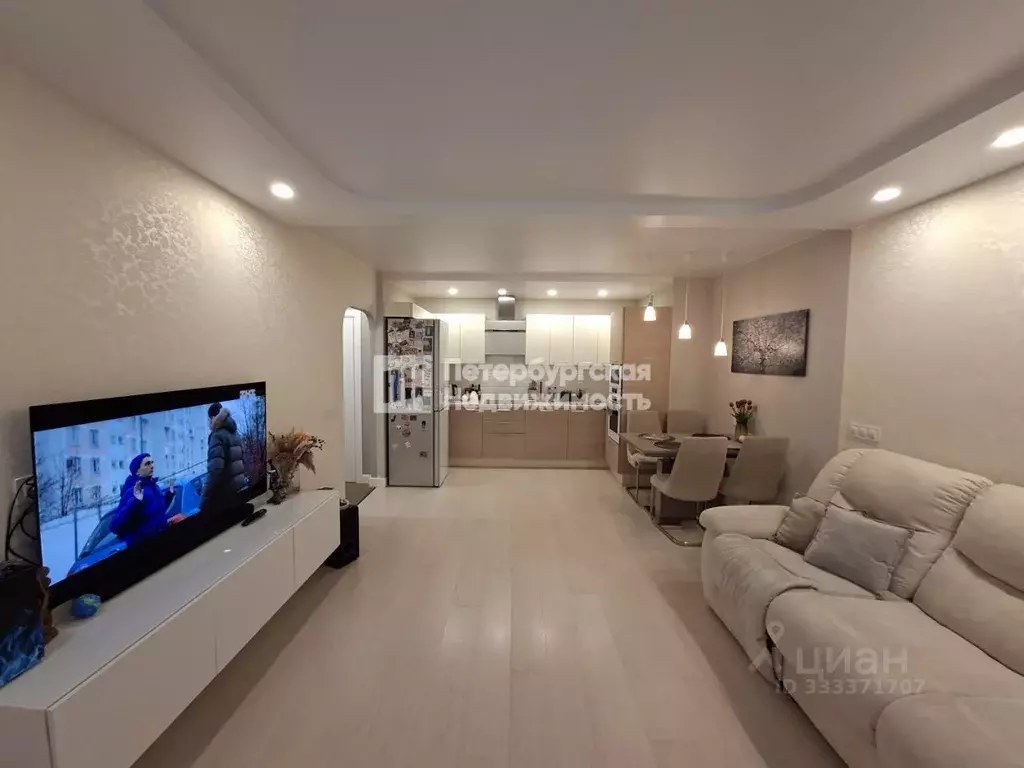 2-к кв. Санкт-Петербург ул. Вадима Шефнера, 10к1 (60.0 м) - Фото 1