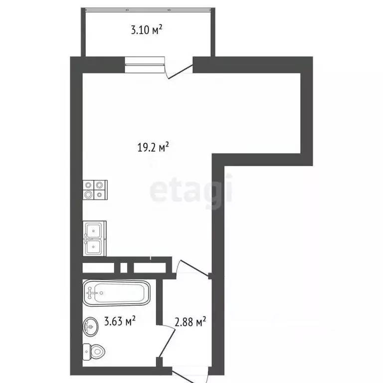 1-к кв. Ярославская область, Ярославль ул. Строителей, 18 (27.0 м) - Фото 2
