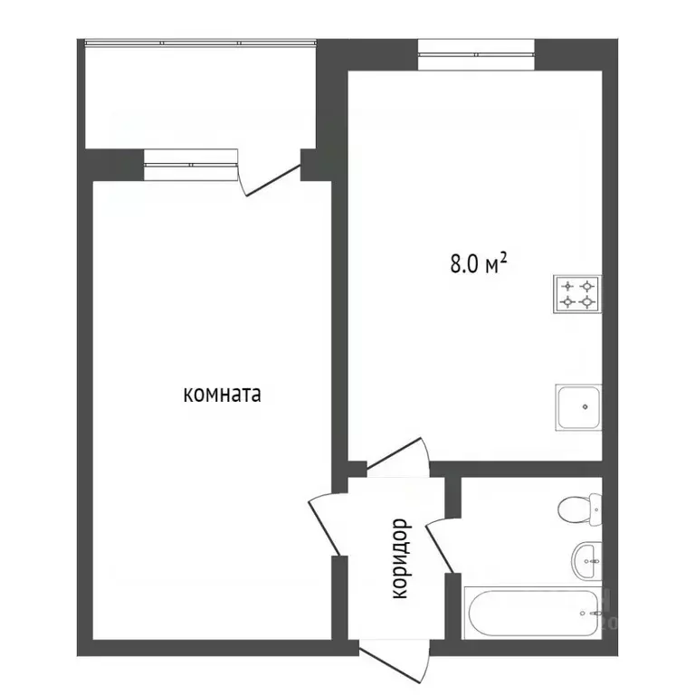 1-к кв. Ярославская область, Ярославль ул. Бурмакинская, 7 (38.2 м) - Фото 1