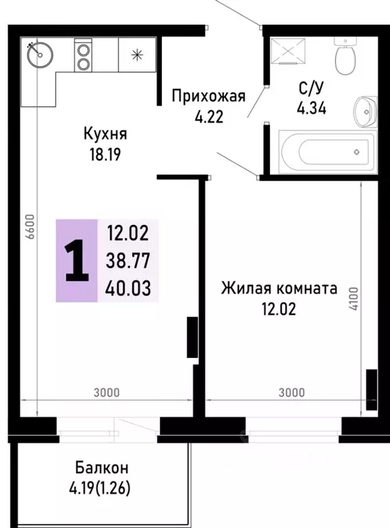 1-к кв. Краснодарский край, Анапа муниципальный округ, Нижняя ... - Фото 0