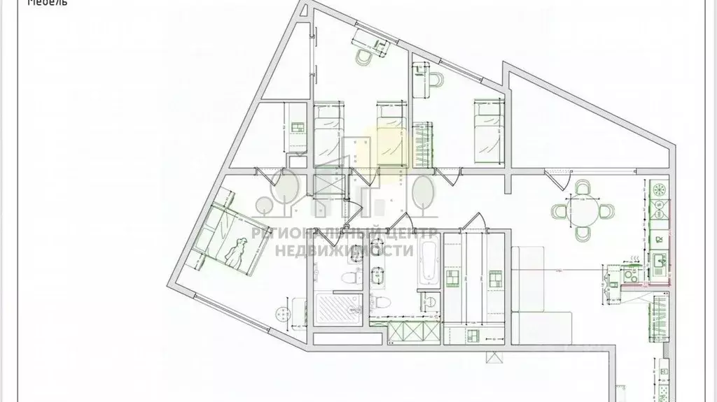 3-к кв. Иркутская область, Иркутск ул. Пискунова, 142/7 (105.0 м) - Фото 1