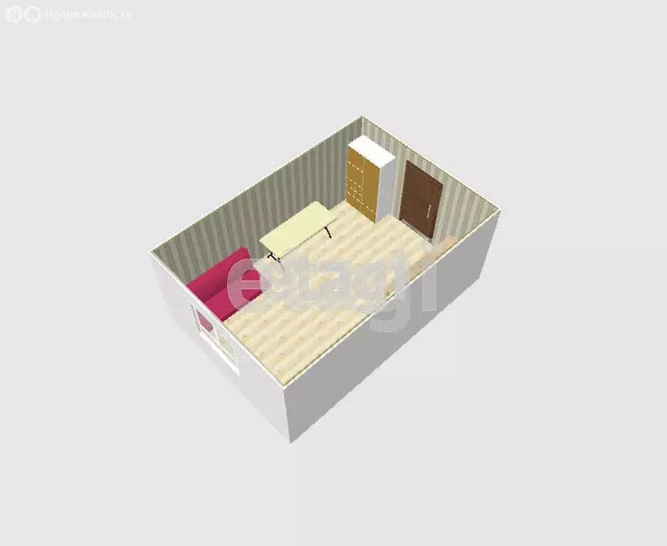 1-комнатная квартира: Южно-Сахалинск, Южно-Сахалинская улица, 8 (17.3 ... - Фото 1