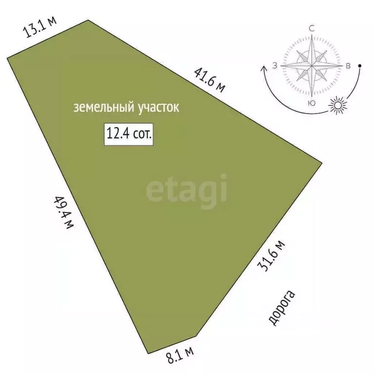 Участок в Тюменская область, Тюменский муниципальный округ, д. Якуши, ... - Фото 2