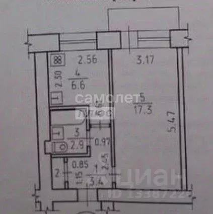 1-к кв. Удмуртия, Ижевск ул. Карла Маркса, 395 (30.9 м) - Фото 1