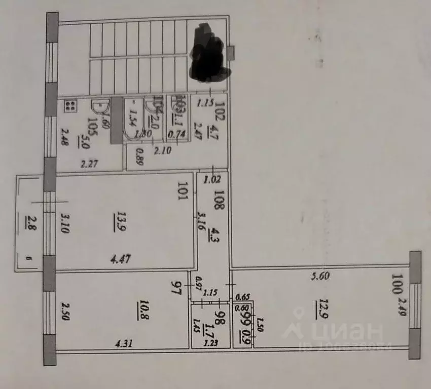 3-к кв. Самарская область, Самара ул. Антонова-Овсеенко, 12 (57.3 м) - Фото 1